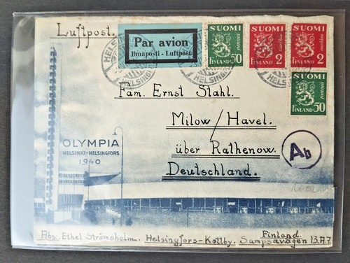 Olympia helsinki 1940 - helsinki,